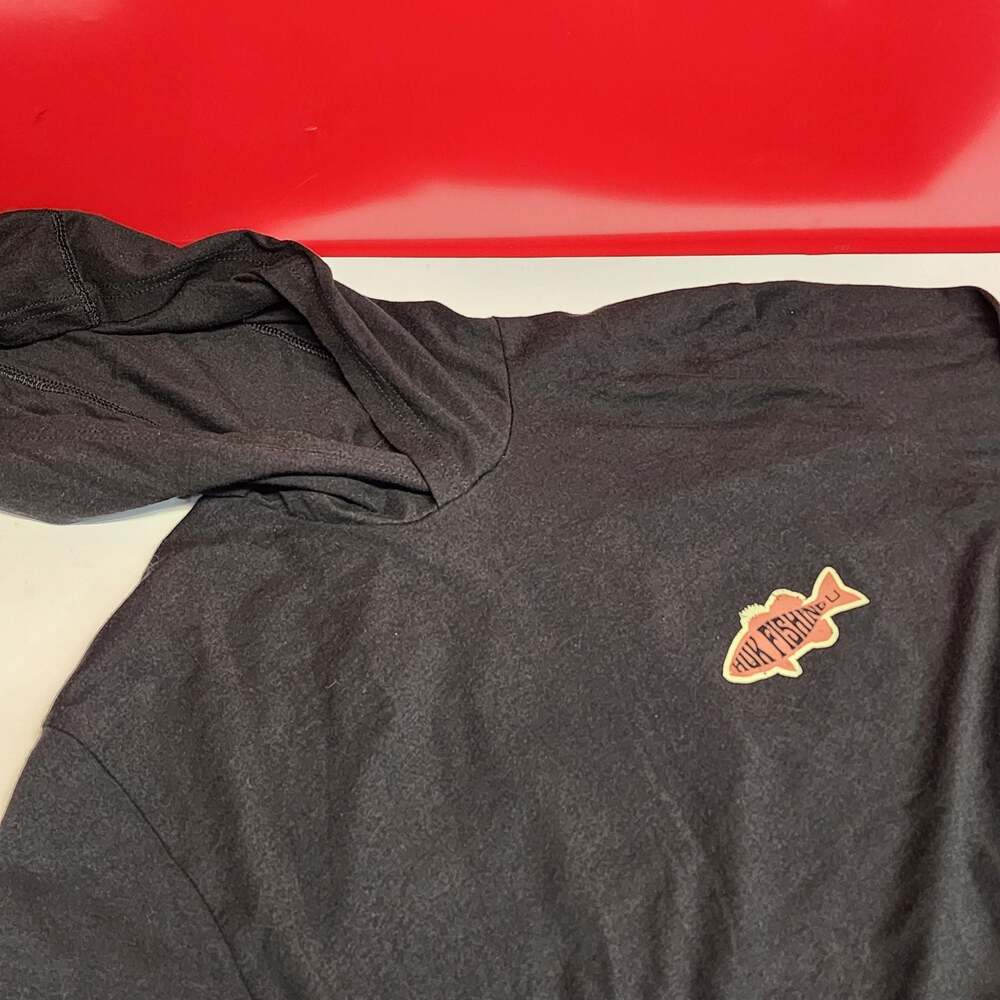 Huk Bass Apparel Hoodie Tee Med